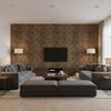 Mimi Tan | Romo - Living Room Visualization (AI-generated, may not be to scale. Verify pattern scale with product specifications.)