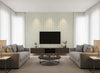 Aubin Mineral | Romo - Living Room Visualization (AI-generated, may not be to scale. Verify pattern scale with product specifications.)