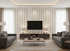 Orsin Moonstone | Romo - Living Room Visualization (AI-generated, may not be to scale. Verify pattern scale with product specifications.)
