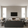 Sascha Cinder | Romo - Living Room Visualization (AI-generated, may not be to scale. Verify pattern scale with product specifications.)