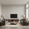 Arnaud Birch | Romo - Living Room Visualization (AI-generated, may not be to scale. Verify pattern scale with product specifications.)