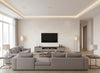 Venezia Jasmine | Romo - Living Room Visualization (AI-generated, may not be to scale. Verify pattern scale with product specifications.)