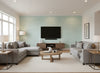 Swish Ocean | Romo - Living Room Visualization (AI-generated, may not be to scale. Verify pattern scale with product specifications.)