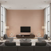 Yelena Copper | Romo - Living Room Visualization (AI-generated, may not be to scale. Verify pattern scale with product specifications.)