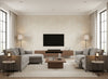 Tabletop beige | Romo - Living Room Visualization (AI-generated, may not be to scale. Verify pattern scale with product specifications.)