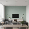 Speckle seafoam green | Romo - Living Room Visualization (AI-generated, may not be to scale. Verify pattern scale with product specifications.)