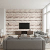 Ombre Bisque | Romo - Living Room Visualization (AI-generated, may not be to scale. Verify pattern scale with product specifications.)