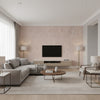 Daze Moorland | Romo - Living Room Visualization (AI-generated, may not be to scale. Verify pattern scale with product specifications.)