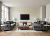 Haldon ivory | Romo - Living Room Visualization (AI-generated, may not be to scale. Verify pattern scale with product specifications.)