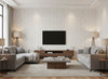 Haldon ivory | Romo - Living Room Visualization (AI-generated, may not be to scale. Verify pattern scale with product specifications.)