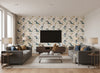 Reverie Laguna | Romo - Living Room Visualization (AI-generated, may not be to scale. Verify pattern scale with product specifications.)