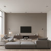 Lustro Tungsten | Romo - Living Room Visualization (AI-generated, may not be to scale. Verify pattern scale with product specifications.)