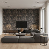 Utsuro Magma | Romo - Living Room Visualization (AI-generated, may not be to scale. Verify pattern scale with product specifications.)