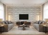 Marazzi Oxide | Romo - Living Room Visualization (AI-generated, may not be to scale. Verify pattern scale with product specifications.)