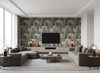 Zalea Jasper | Romo - Living Room Visualization (AI-generated, may not be to scale. Verify pattern scale with product specifications.)