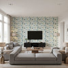 W939-02 | Romo - Living Room Visualization (AI-generated, may not be to scale. Verify pattern scale with product specifications.)