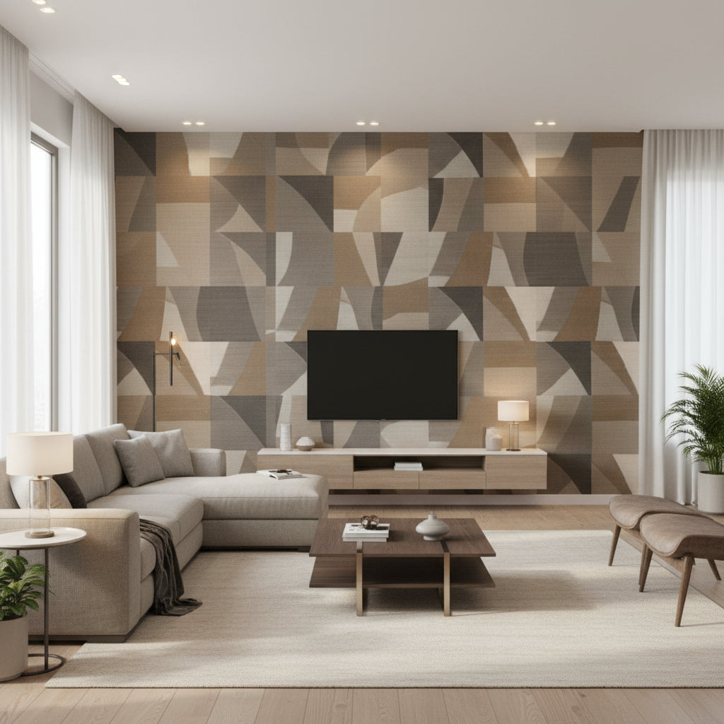 Tabala Oxide | Romo - Living Room Visualization (AI-generated, may not be to scale. Verify pattern scale with product specifications.)