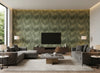 Ruhani Serpentine | Romo - Living Room Visualization (AI-generated, may not be to scale. Verify pattern scale with product specifications.)