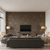 Isenzo Tonka | Romo - Living Room Visualization (AI-generated, may not be to scale. Verify pattern scale with product specifications.)