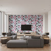 Peg Art Roses Blush | Romo - Living Room Visualization (AI-generated, may not be to scale. Verify pattern scale with product specifications.)