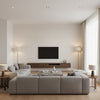 Solid Porcelain | Romo - Living Room Visualization (AI-generated, may not be to scale. Verify pattern scale with product specifications.)