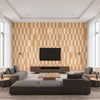 Checkerboard Chai | Romo - Living Room Visualization (AI-generated, may not be to scale. Verify pattern scale with product specifications.)