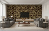 Zoro Zebra - Living Room Visualization (AI-generated, may not be to scale. Verify pattern scale with product specifications.)