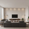 Jurbanite Spacedust | Romo - Living Room Visualization (AI-generated, may not be to scale. Verify pattern scale with product specifications.)