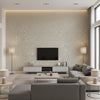 Trona Spacedust | Romo - Living Room Visualization (AI-generated, may not be to scale. Verify pattern scale with product specifications.)