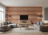 Zorelli Sunset | Romo - Living Room Visualization (AI-generated, may not be to scale. Verify pattern scale with product specifications.)