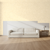 Faux Leaf Squares Wallcovering | Hollywood Wallcoverings — shown in a room