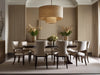 Argenta grasscloth wallcovering in a dining room | Fentucci
