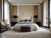 Nuoro grasscloth wallcovering in a bedroom | Fentucci