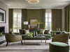 Molfetta grasscloth wallcovering in a living room | Fentucci