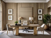 Asolo grasscloth wallcovering in a home office | Fentucci