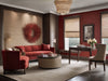 Noto grasscloth wallcovering in a home office | Fentucci