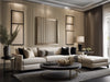 Cesena grasscloth wallcovering in a living room | Fentucci