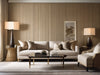 Ostuni grasscloth wallcovering in a living room | Fentucci