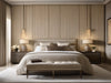 Asti grasscloth wallcovering in a bedroom | Fentucci