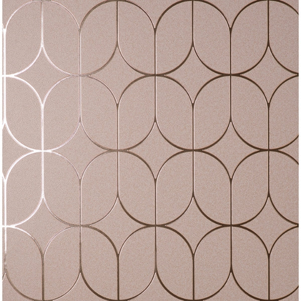 Rosco Pink Trellis Wallcovering | Jeffrey Stevens
