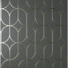 Rosco Trellis Charcoal Wallcovering | Jeffrey Stevens - Image 2