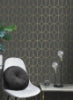 Rosco Trellis Charcoal Wallcovering | Jeffrey Stevens - Image 3