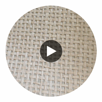 Roxy's Natural Basketweave | Phillipe Romano Circular Swatch | DW