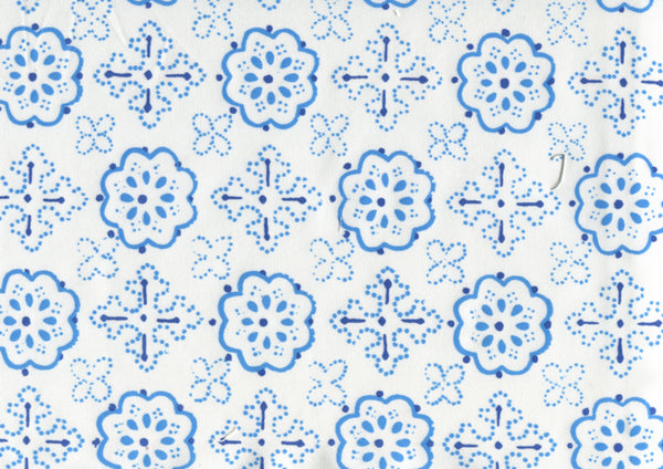 Crawford, Royal Blue French Blue Wallcoverings | Quadrille