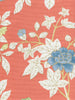 Happy Garden, Rust Orange on White