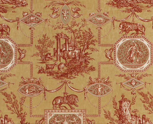 Les muses et le lion Sanguine Cannelle | Pierre Frey