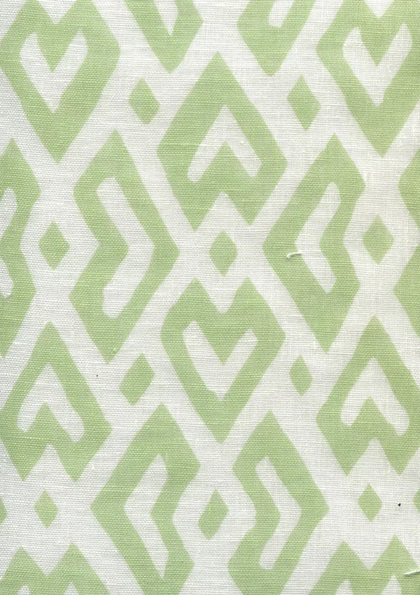 Sage Green on Oyster Linen Sheer Wallcoverings | Alan Campbell