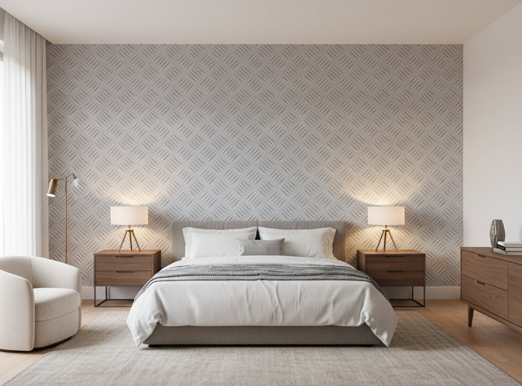 Sansido Silver Walls - bedroom room setting