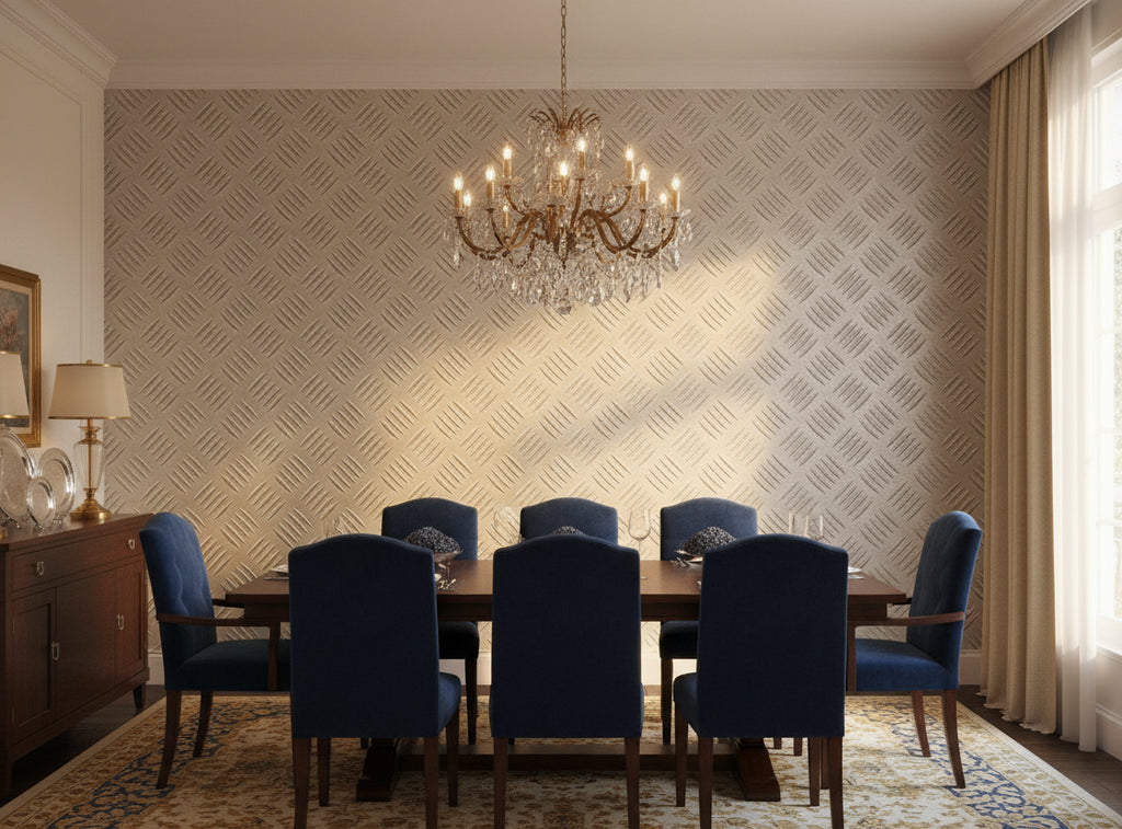 Sansido Silver Walls - dining room room setting