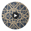 Santa Rosa Contemporary Durable | Hollywood Wallcoverings Circular Swatch | Hollywood Wallcoverings